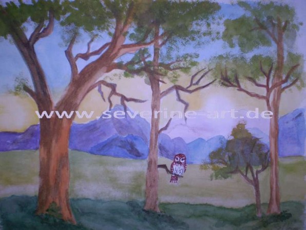 Aquarell nach Bob Ross Aquarell nach Bob Ross