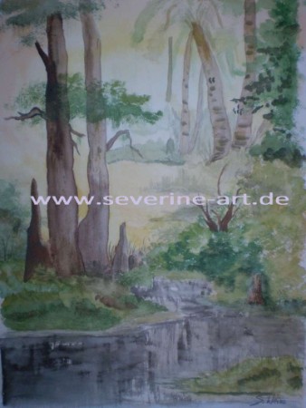 Aquarell nach Bob Ross