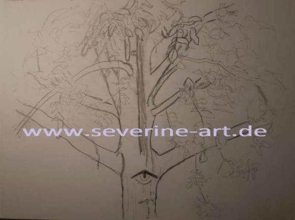 Skizze Augenbaum 01 Skizze Augenbaum 01