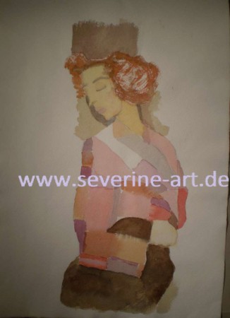 Aquarell nach Schiele